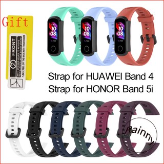 สายนาฬิกาข้อมือซิลิโคน แบบเปลี่ยน สําหรับ Huawei Band 4