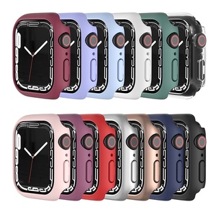 41mm 45mm Cover for apple Watch 7 case Hard PC Bumper Matte Protective for Watch Series 7 watchcase PC Bumper Accessorie