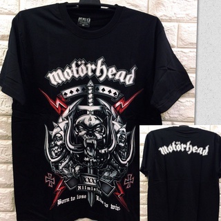 เสื้อคู่วินเทจ - ผู้ชายเสื้อยืดวงร็อค Motörhead คอลเลกชันหลวมพอดีเกินขนาด Tshirt unisex เสื้อยืดขนา