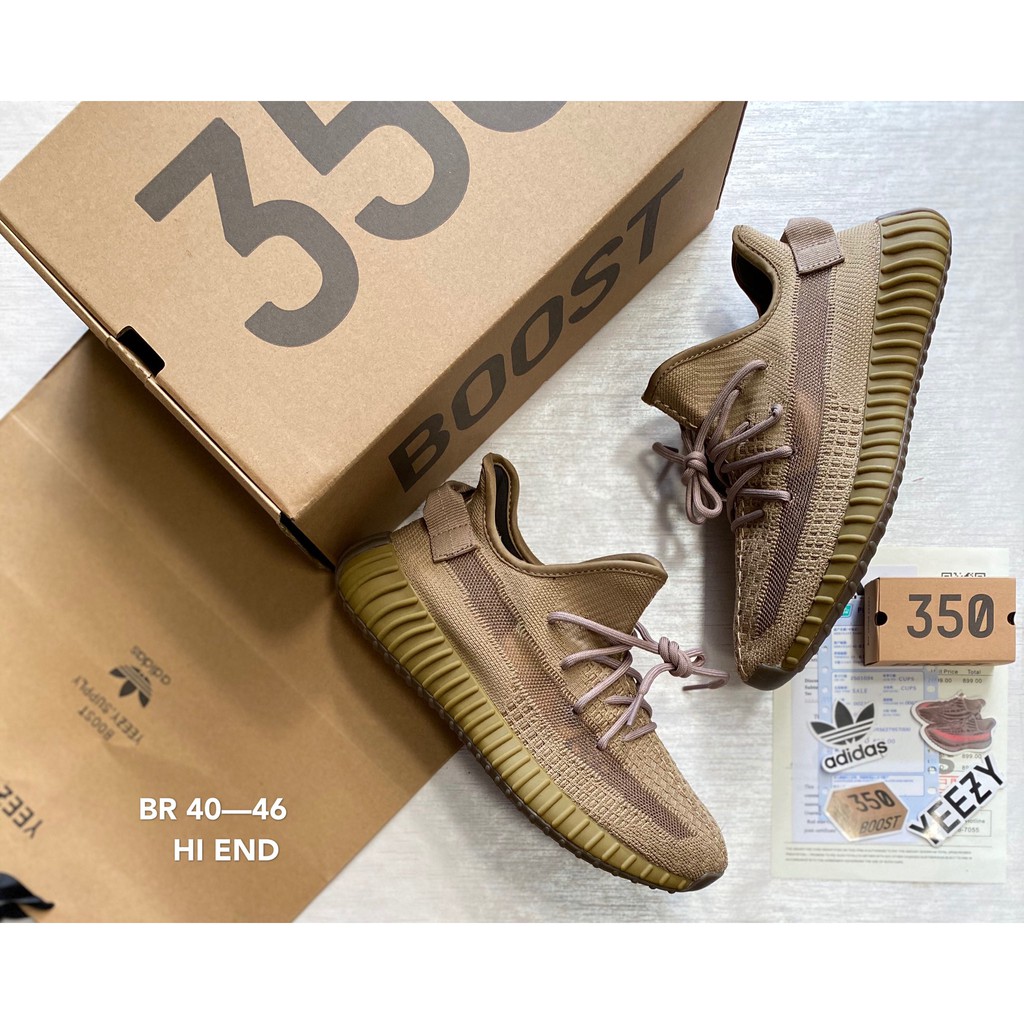 รองเท้าAdidas Y Booost SPLY-350 V2 Zebra สีน้ำตาล ใส่วิ่ง ออกกำลังกาย ใส่ได้ทั้งผู้ชายและผู้หญิง ยืดหยุ่นได้ดี