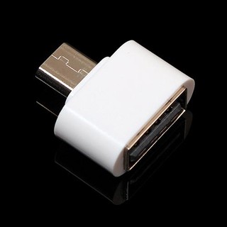 Hl☆อะแดปเตอร์แปลง Micro USB ตัวผู้ เป็น USB 2.0 ตัวเมีย สีขาว สําหรับแท็บเล็ต Android