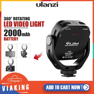 ไฟถ่ายรูป วิดีโอ Live สด Ulanz VIJIM รุ่น VL66 ไฟ LED Video Light ปรับหมุน 360° ไฟถ่ายภาพ เพิ่มความขาว นวล ให้แก่ใบหน้า