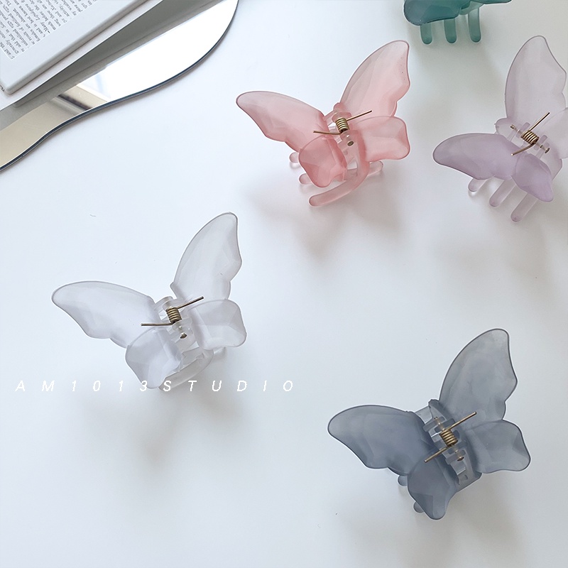 กิ๊บติดผมผีเสื้อ 3D ผู้หญิงโลภฤดูร้อน Frosted Back Head ClipS Headdress ราคา ถูกที่สุด ดีลบีเคเค แกลเลอรีภาพที่ 9