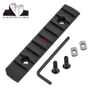 Castellan M-Lok 9 Slot Aluminum Rail (Black)