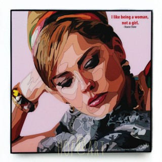 Sharon Stone ชารอน สโตน นักแสดง Hollywood รูปภาพ​ติด​ผนัง​ pop art​ กรอบรูป​​ ของขวัญ รูปภาพ​ ของแต่งบ้าน