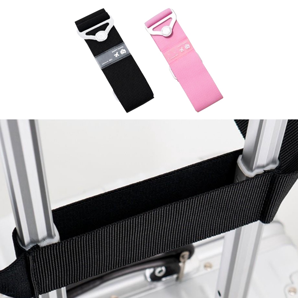 สายรัดฐานกระเป๋า สายรัดมีความยืดหยุ่น สามารถยืดได้ อุปกรณ์ล้อลากกระเป๋านักเรียนและเดินทาง. - รูปที่ 5