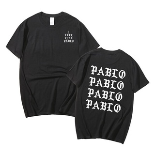 T-shirt  เสื้อยืด ผ้าฝ้าย 100% พิมพ์ลาย Kanye West I Feel Like Pablo สไตล์ฮิปฮอป ฮาราจูกุ สําหรับผู้ชาย LHZYS-5XL