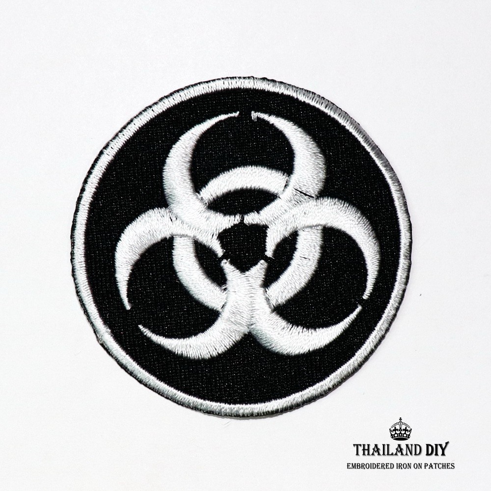 ตัวรีดติดเสื้อ งานปัก ตราสัญลักษณ์ ไวรัส ซอมบี้ Biohazard Virus Patch Wop  Diy ตัวรีด อาร์ม ติดเสื้อ ตัวรีดเสื้อ สีดำ | Shopee Thailand