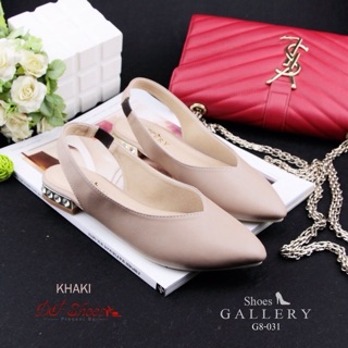 รองเท้าหัวแหลมรัดข้อ พร้อมส่ง! J5655