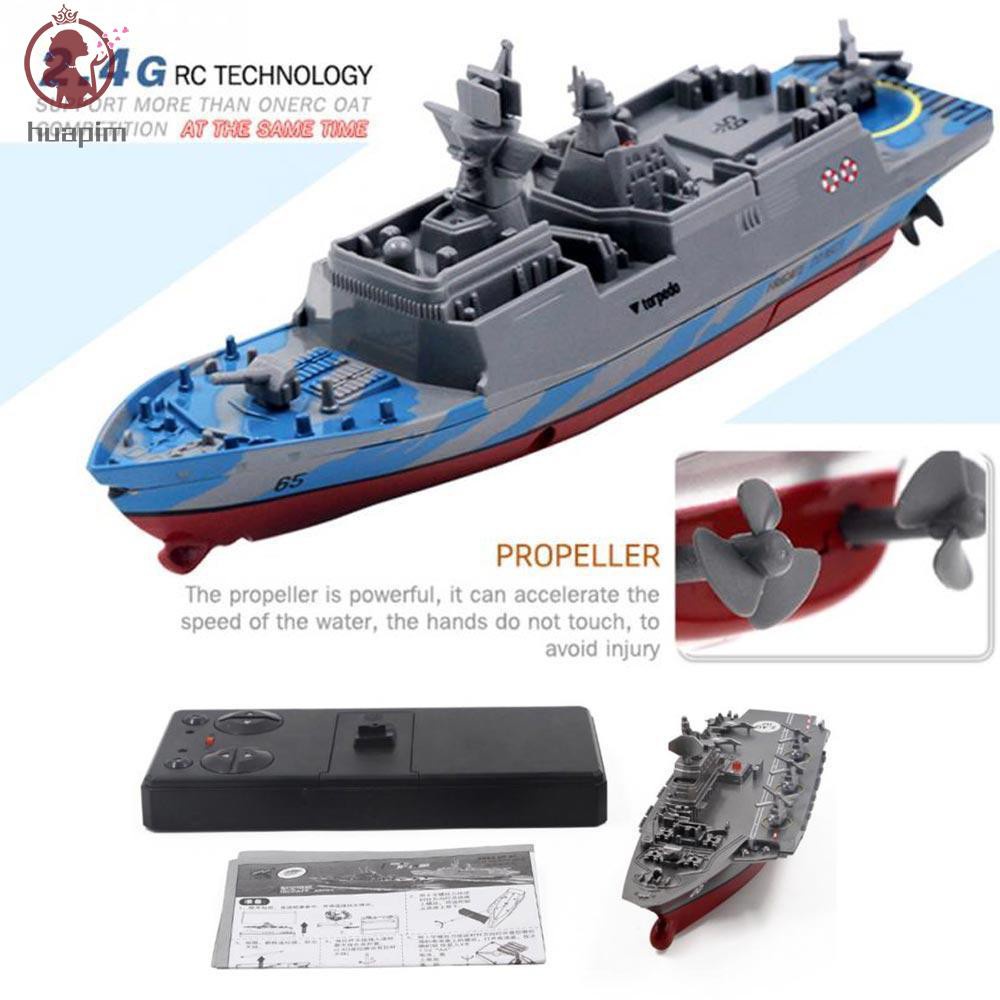2.4Ghz Remote Control Battleship, Waterproof Educational Toys Challenger Aircraft  Carrier - Rc Boat Aircraft Ship - Boat | Shopee Thailand
