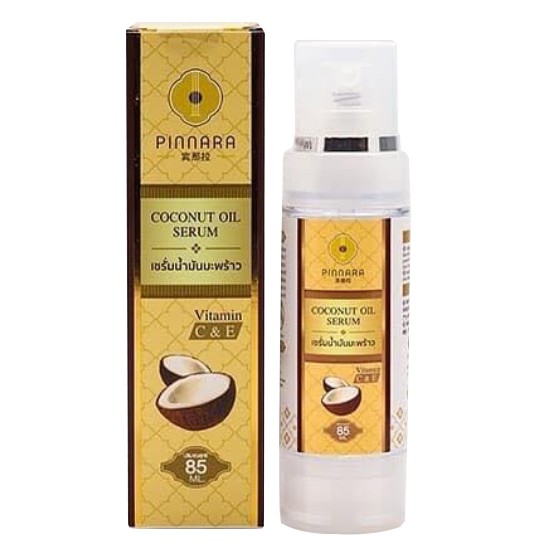 เซรั่มน้ำมันมะพร้าวพิณนารา Pinnara Coconut Oil Serum Shopee Thailand