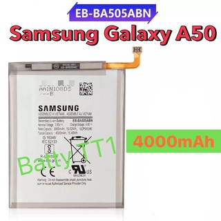 แบตเตอรี่ แท้ Samsung Galaxy A50 EB-BA505ABN 4000mAh ประกัน 3 เดือน