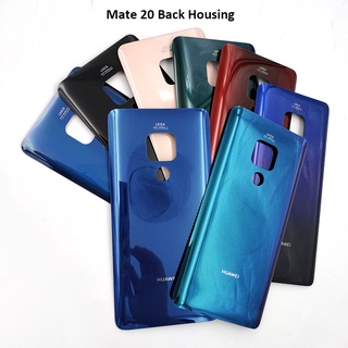 Mate 20/20 pro 3D กระจกด้านหลัง ฝาครอบแบตเตอรี่ อะไหล่ซ่อมแซม สําหรับ Huawei mate20 pro เคสเปลี่ยนประตูด้านหลัง พร้อมโลโก้