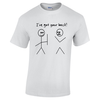 ใหม่เสื้อยืดลําลองสําหรับผู้ชายแขนสั้นพิมพ์ลาย IVe Got Your BackS-5XL