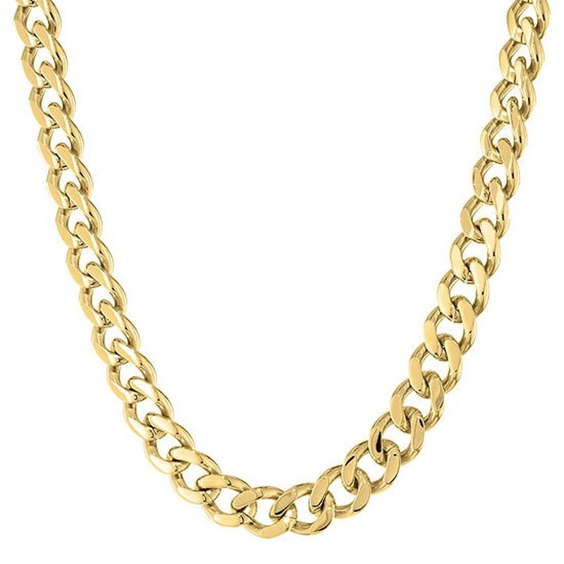 Vnox Women Stainless Steel Simple Chunky Big Wide Chain Collar Necklace Gold Color Fashion Jewelry