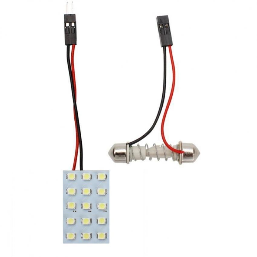 LED 84-racing หลอด SMD 15 เม็ด ส่องแผนที่และส่องสัมภาระในรถแสงสีฟ้า 1 อัน (ICE BLUE)