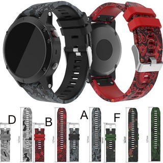 สายนาฬิกาข้อมือซิลิโคนสายนาฬิกาข้อมือซิลิโคนสําหรับ Garmin Fenix 5 / Fenix 6 / 5 Plus / Forerunner 935 / Forerunner 945 / Quatix 5 22 มม .