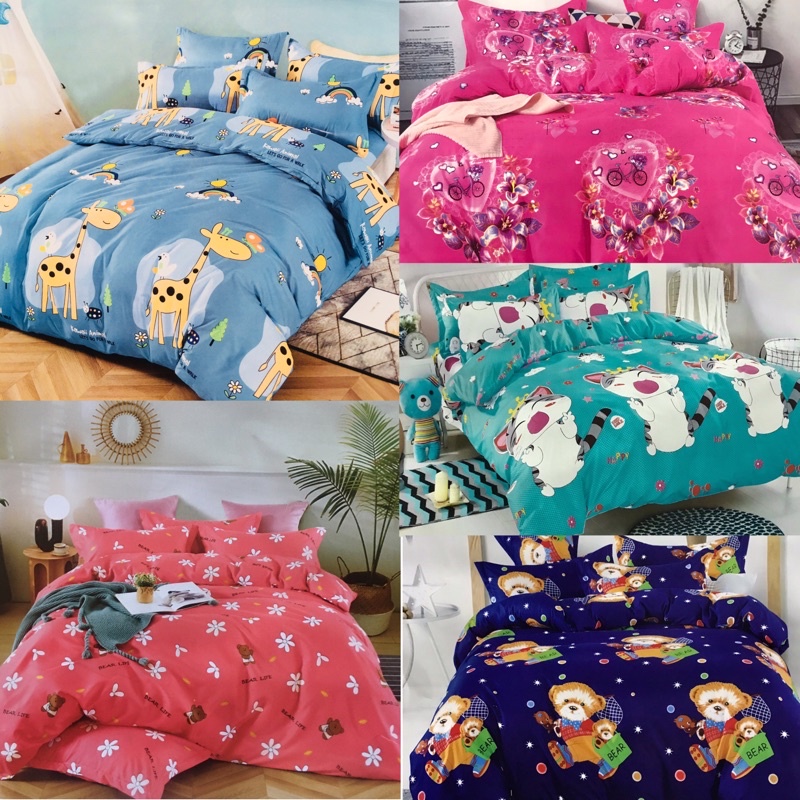 ผ้าปูที่นอน 6 ฟุต 5 ชิ้น สูง10นิ้ว เตียงใหญ่ คิงไซส์ มีของพร้อมส่งจ้า
