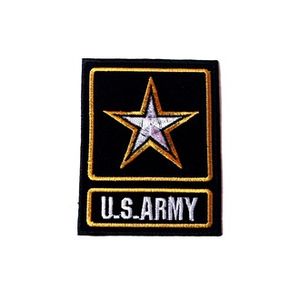 ตัวรีดติดเสื้อ ลายสัญลักษณ์ทหาร U.S. ARMY สตาร์ ไบค์เกอร์ งานเท่ห์ๆ ตัวรีดติดเสื้อ ตัวรีด (Size M) อาร์มรีด ติดเสื้อ