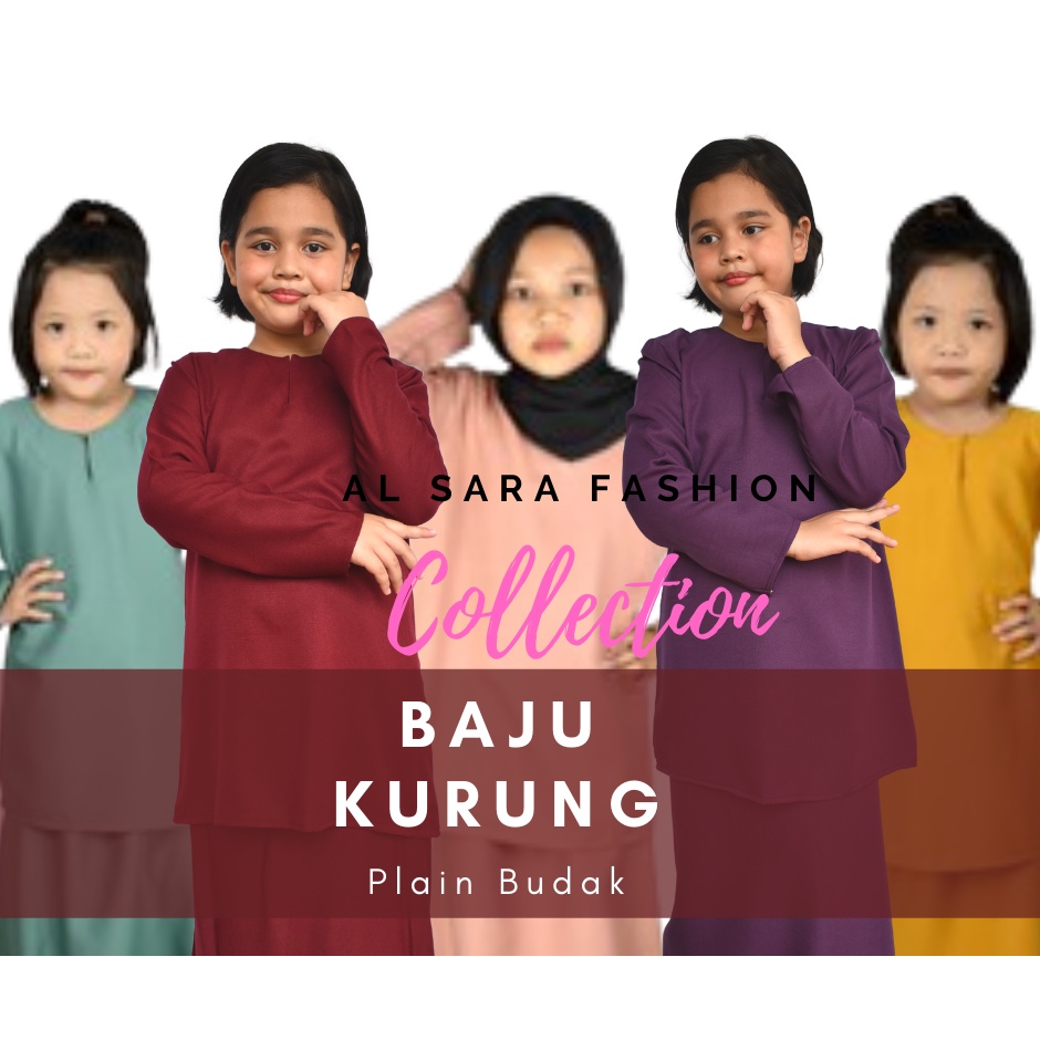 เด็ก Baju Kurung Budak 2022 Perempuan Kurung Baju Kurung Baju Budak Perempuan (Saiz 20-32)