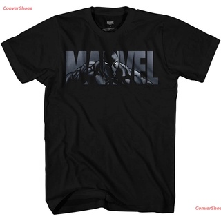 เสื้อยืดยอดนิยม Marvel Logo Black Panther Avengers Super Hero Adult Tee Graphic T-Shirt For Men Tshirt Clothing Apparel