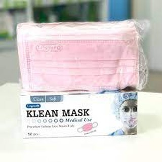 LONGMED KLEAN MASK MADICAL ชมพู 50