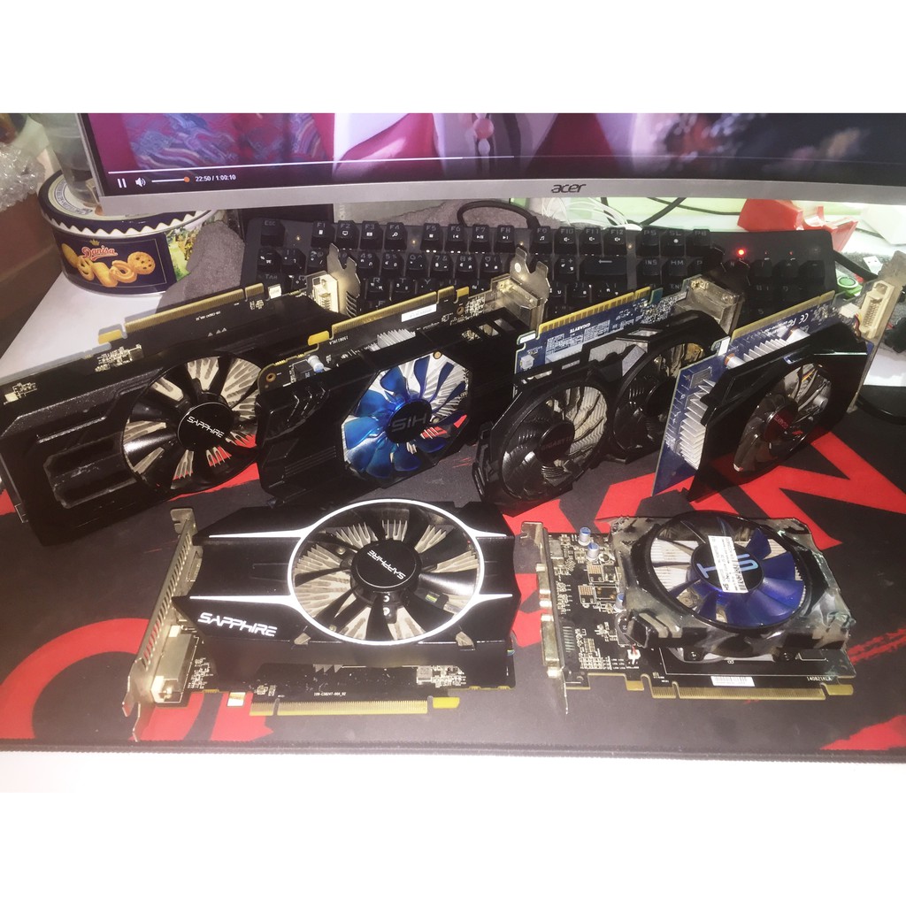เหมาการ์ดเสียหลายตัว HD 7770-R7 240-R7 260X-R7 360-GT 730-GTX 750Ti