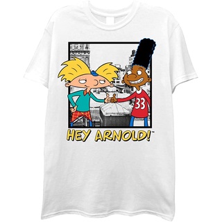 เสื้อยืดพิมพ์ลายเสื้อยืดเสื้อยืด พิมพ์ลาย Nickelodeon Hey Arnold สไตล์คลาสสิก สําหรับผู้ชาย และผู้หญิงS-4XL