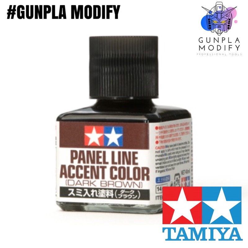 TAMIYA 87140 Panel line Accent Color น้ำยาตัดเส้น Dark Brown 40 ml