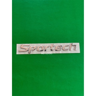 โลโก้ SPORTECH ติดท้ายALMERA ขนาด 15x2.5 cm.