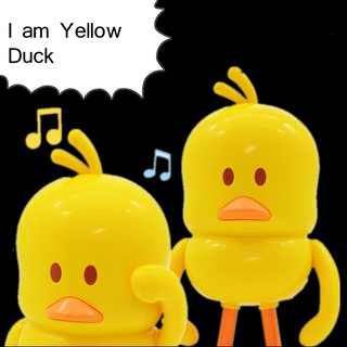 ตุ๊กตาเต้นได้ใสถ่าน เป็ดน้อย ของเล่นyellow duck dance ร้องเพลงได้ มีเสียงเพลง