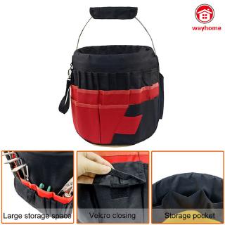 Bucket Tool Organizer Garden Tools Bag with 42 Pockets Multifunctional Portable Wear Resistant Tool Organizer