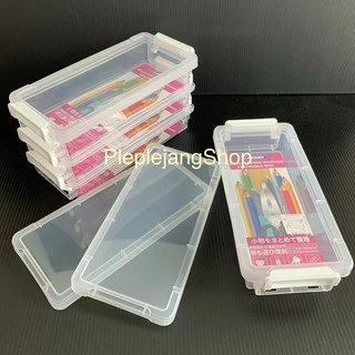 กล่องใส่ปากกา กล่องเครื่องเขียน หูล็อค มีหูหิ้ว กล่องใส่ของ Keyway