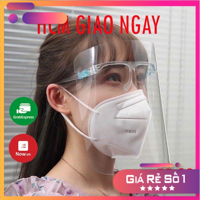 COMBO 5 Face Shield หน้ากากป้องกันทางการแพทย์ป้องกันการแพร่ระบาด, แว่นตาป้องกันการหล่น, ฝุ่นโปร่งใส 