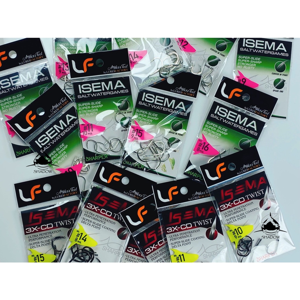 SHARPER LF ISEAMA  CHINU HOOK 3X-CD TWIST LIVE BAIT 5X  HOOK