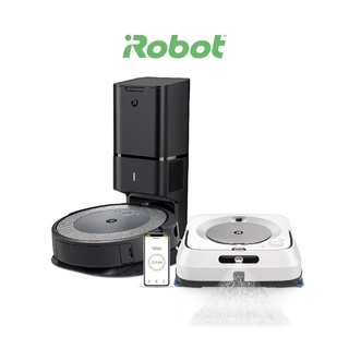 [ซื้อคู่คุ้มกว่า] iRobot Roomba i3+ หุ่นยนต์ดูดฝุ่น คู่ Braava jet m6 หุ่นยนต์ถูพื้น