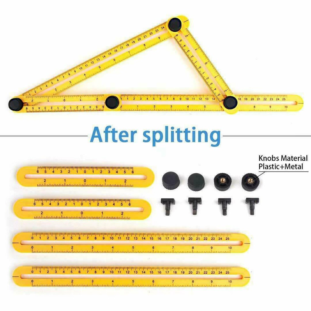ไม้บรรทัดวัดมุม อุปกรณ์วัดระยะ ไม้บรรทัดปูกระเบื้อง ส่งจากประเทศไทย - รูปที่ 5