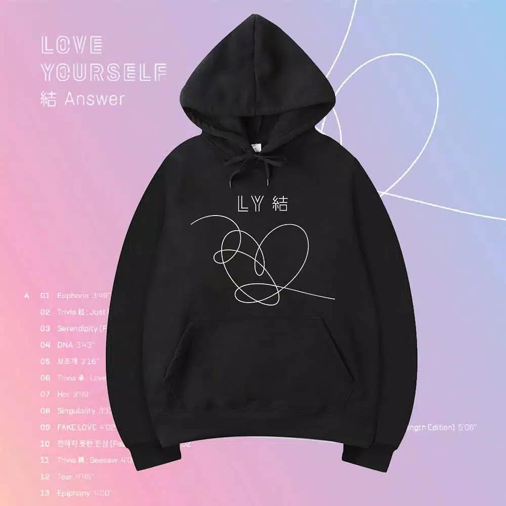 Hoodie เสื้อกันหนาว BTS BT21 KPOP MEMBERS CHIBI JUNGKOOK COOKY JIMIN JHOPE RAPMONSTER SUGA TAEHYU