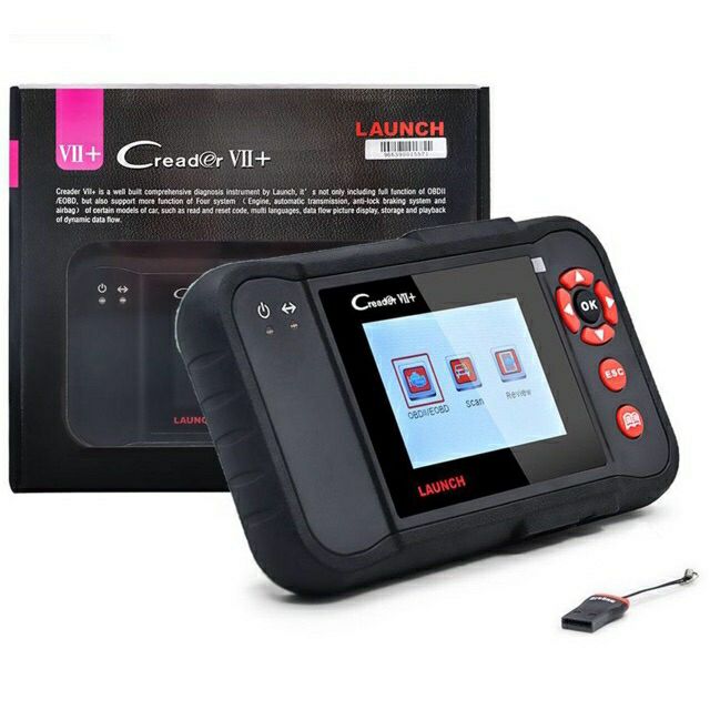 เครื่องสแกนรถยนต์ OBD2 คู่มือรวมโค้ด ภาษาไทย มีรับประกัน LAUNCH Creader Vii+ อ่าน ลบ โค้ด ABS ไฟ Eng