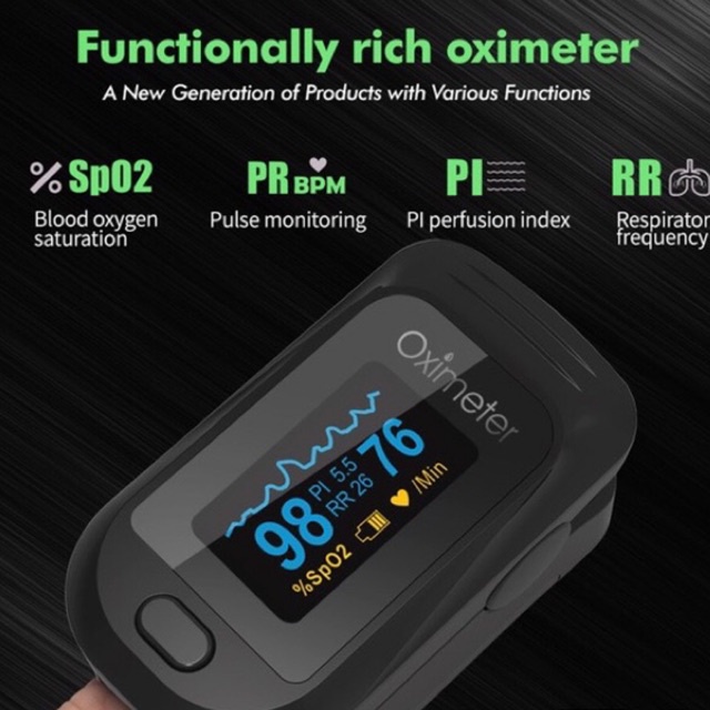 Fingertip Pulse Oximeter (เครื่องวัดออกซิเจนในเลือด SpO2)