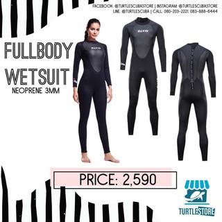 Zcco Fullbody Wetsuit Women ชุดดำน้ำเต็มตัวผู้หญิง Neoprene 3mm กันแดด กันหนาว พร้อมส่ง