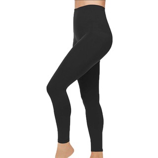 Slim &amp; Tone Leggings กางเกงเลคกิ้ง เลกกิ้งขาเรียว ไร้ตะเข็บ เลคกิ้ง 360องศา - Black