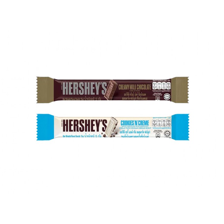 HERSHEYS Chocolate ฮอชี่ส์ ช็อกโกแลต ขนาด 15กรัม