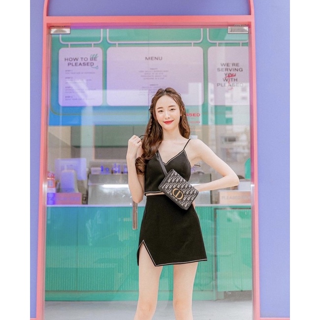 [SOLD OUT] Chananya Official - Chandra Crop Top/Classy Mini Skirt🌹