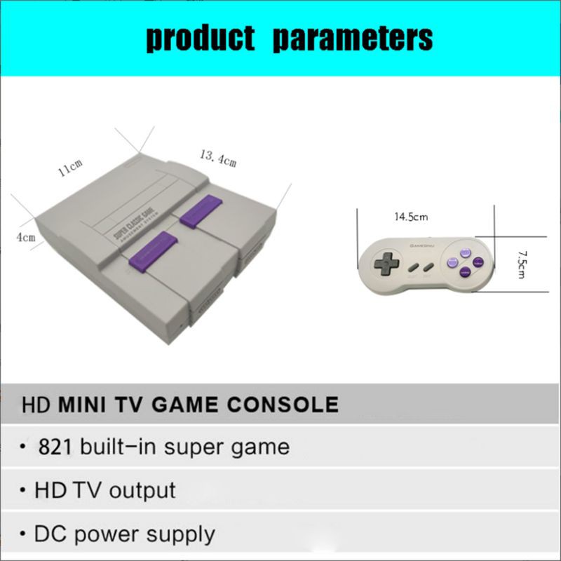เกมคอนโซล：SUER MINI NES Retro Classic Video Game Console TV Game layer