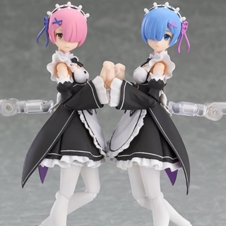 figma 346+347 Rem &amp; Ram Set / Re:ZERO รีเซทชีวิต ฝ่าวิกฤตต่างโลก ฟิกม่า เรม เร็ม รัม รีเซโร่ โมเดล ฟิกเกอร์แท้ อนิเมะ