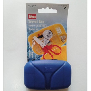 Prym TRAVELLING COMPANION BON VOYAGE Blue / เซ็ตอุปกรณ์ตัดเย็บพกพา สีน้ำเงิน แบรนด์ Prym จากประเทศเยอรมนี (G651237)