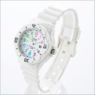 Casio นาฬิกาผู้หญิง สายเรซิ่น รุ่น LRW-200H-7B ( สีขาว )