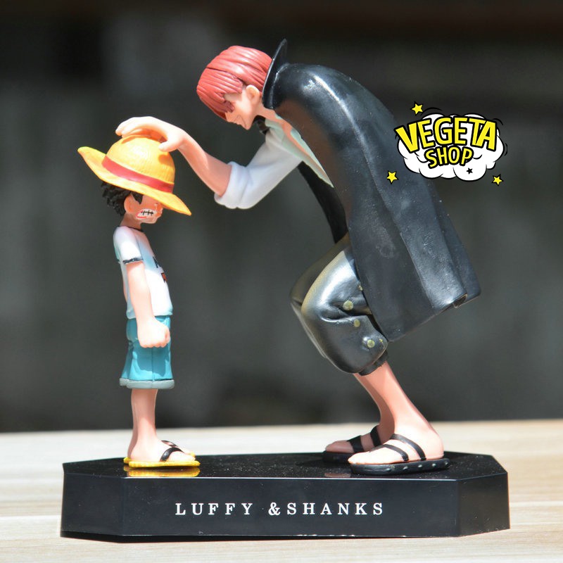 One Piece Model - Monkey D Luffy and Shanks ผมสีแดง - Animation Shanks miss hands for Saving Luffy Cry - สูง 18 ซม .