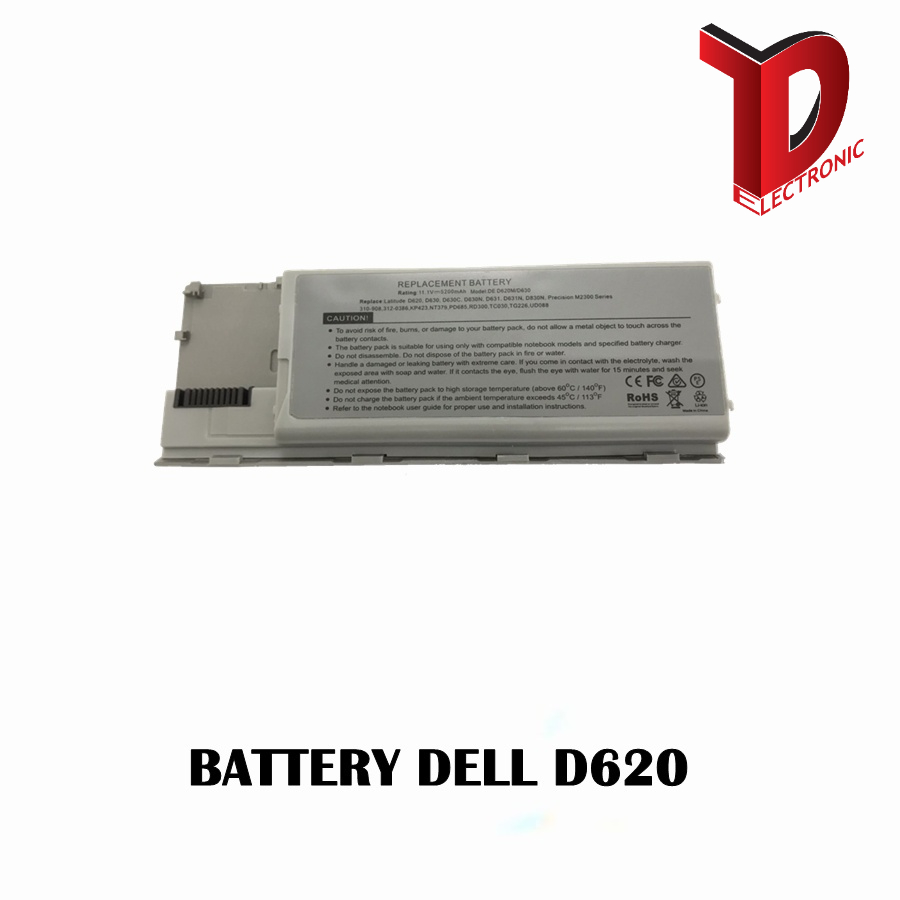 BATTERY DELL D620 D630 D630c / แบตเตอรี่โน๊ตบุ๊ค เดล เทียบ (OEM)